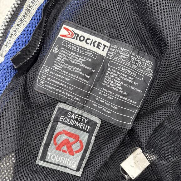 Joe Rocket Motorcycle Jacket Womens XL Ballistics Armor Padded Mesh Blue Purple - Picture 8 of 11